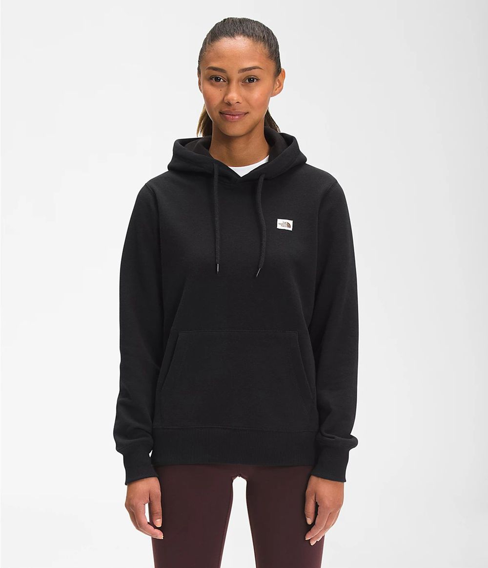 The North Face Heritage Patch Pullover Kapuzenpullover Damen - Schwarz CH-839PPZL